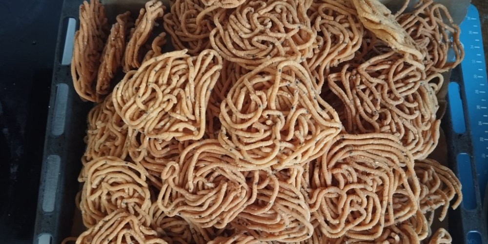 A large quantity of food prepared for an event