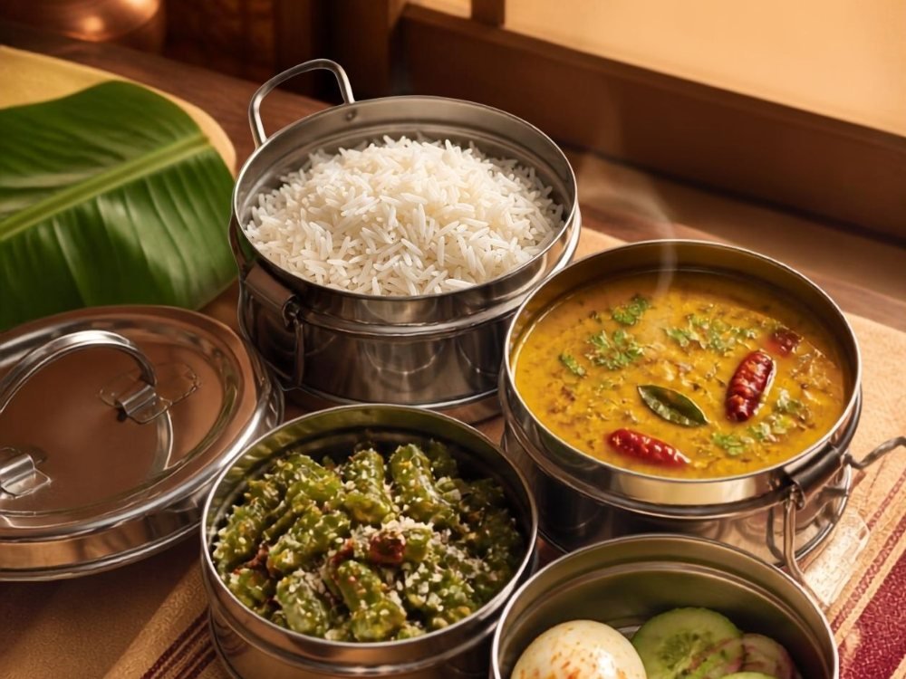 A home-cooked lunch plate